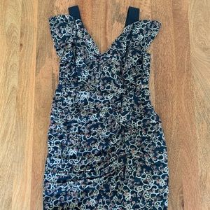 Isabel Marant Etoile Topaz Linen Floral Ruched Dress 40